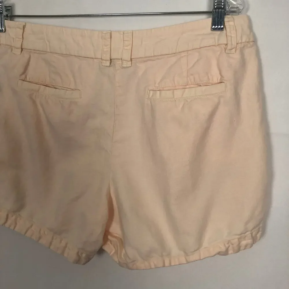 NWOT J. Crew Linen Cotton Blend Mid-Rise Shorts Size 10